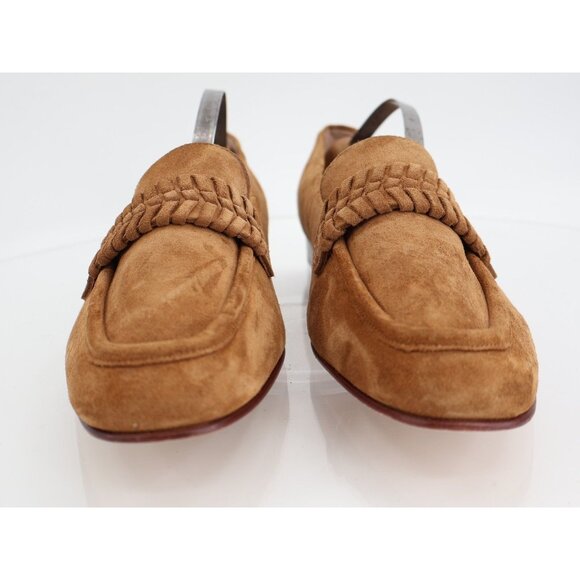 Veronica Beard Arlie Loafer Womens Size 9 M Brown Suede Pointed Toe Slip On Shoe - Picture 3 of 13